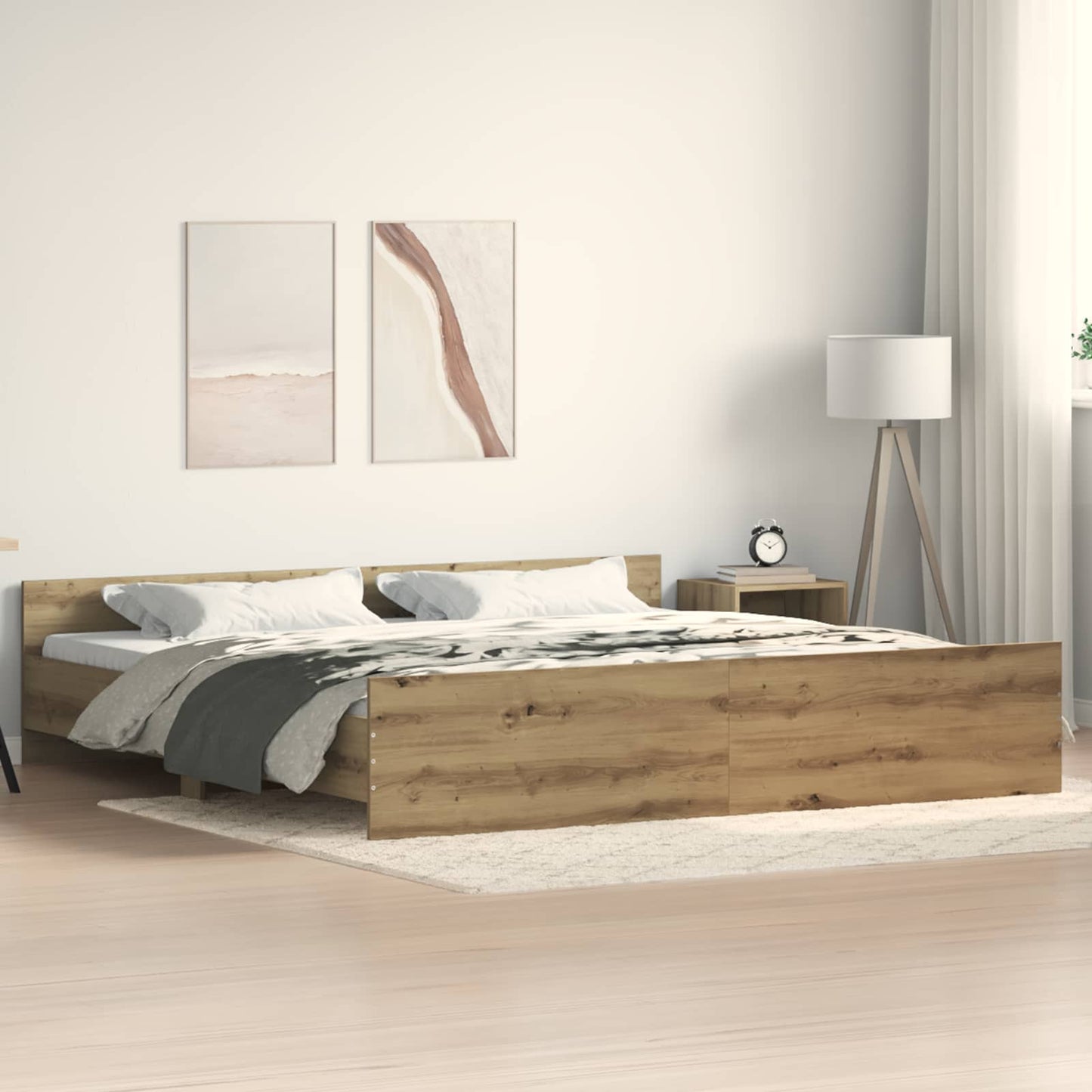 Sengestamme Artisan Eik 203 x 203 x 50 cm Konstruert tre