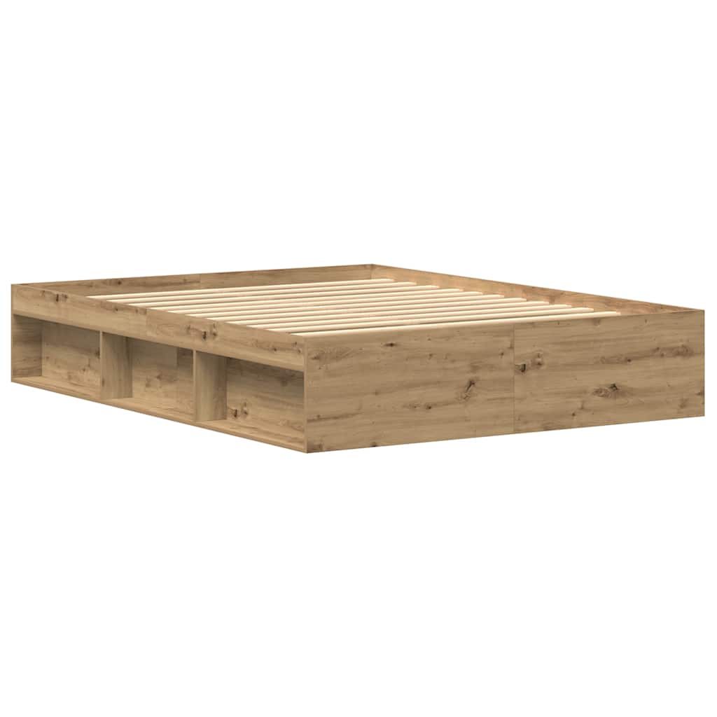 Sengeramme uten madrass artisan eik 150x200 cm konstruert tre