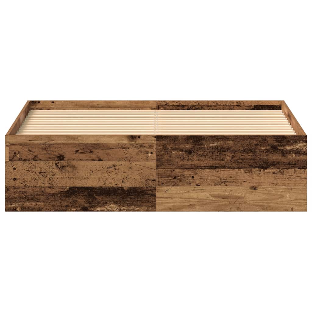 Sengeramme uten madrass gammelt tre 135x190 cm konstruert tre