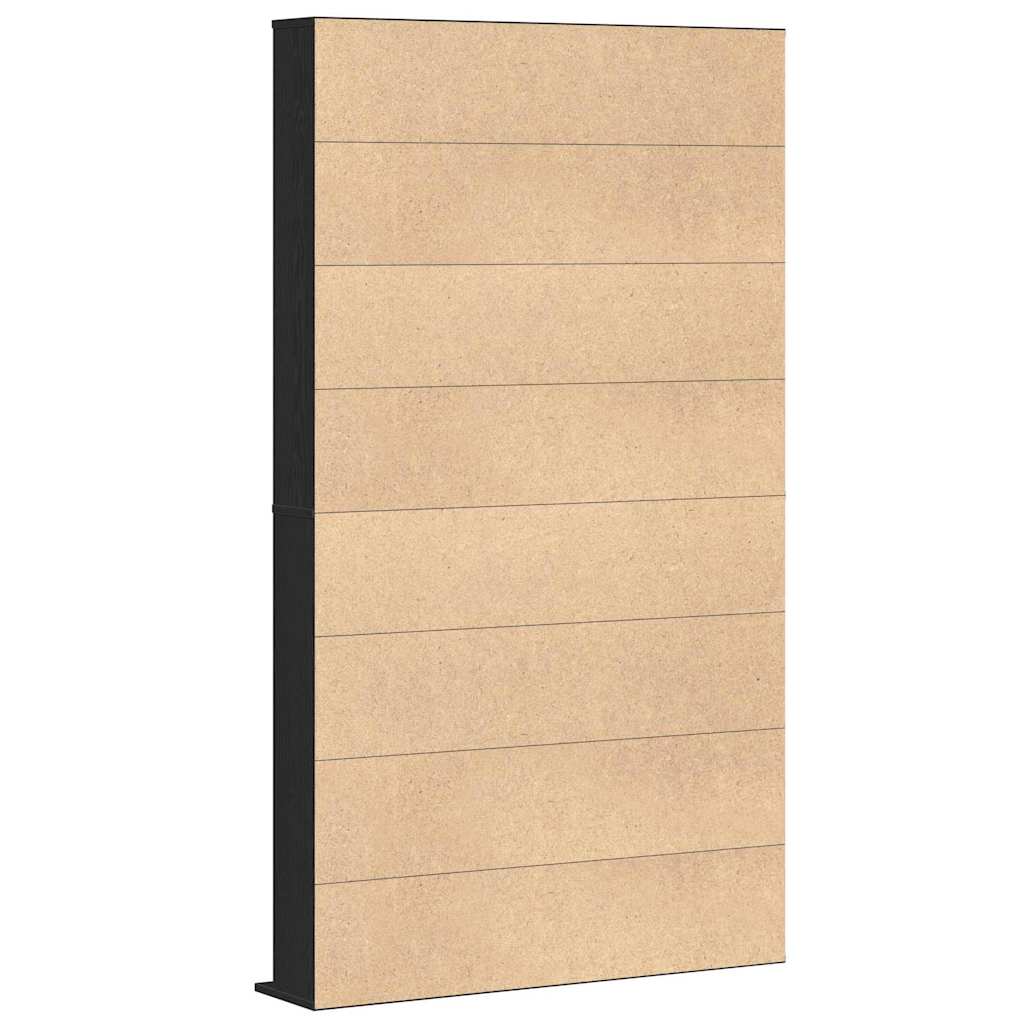 CD skap med hylle Svart Eik 101 x 23 x 177,5 cm Konstruert tre