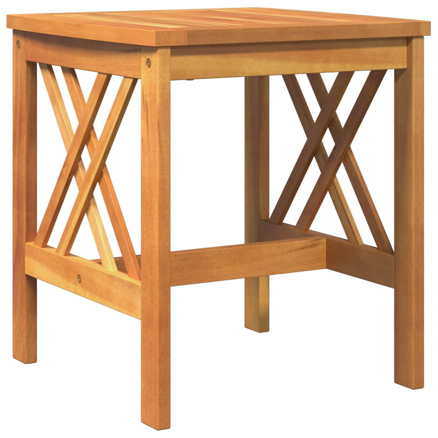 Sidetabell Solid akasietre Olje naturlig 45 x 45 x 50 cm