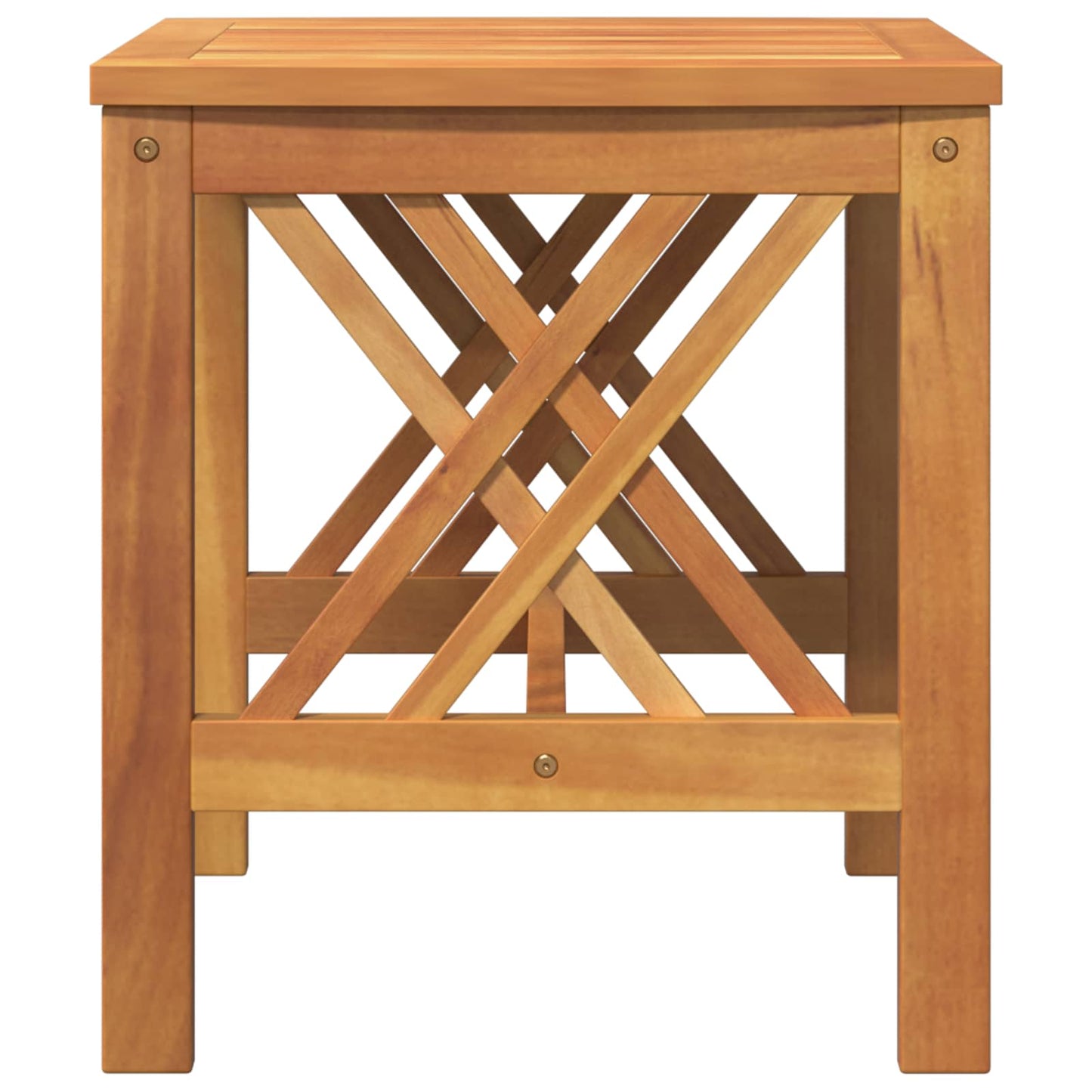 Sidetabell Solid akasietre Olje naturlig 45 x 45 x 50 cm