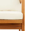 Hage Stol med pute 2 pcs Brun Massivt akasietre