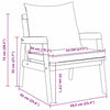 Hage Stol med pute 2 pcs Brun Massivt akasietre