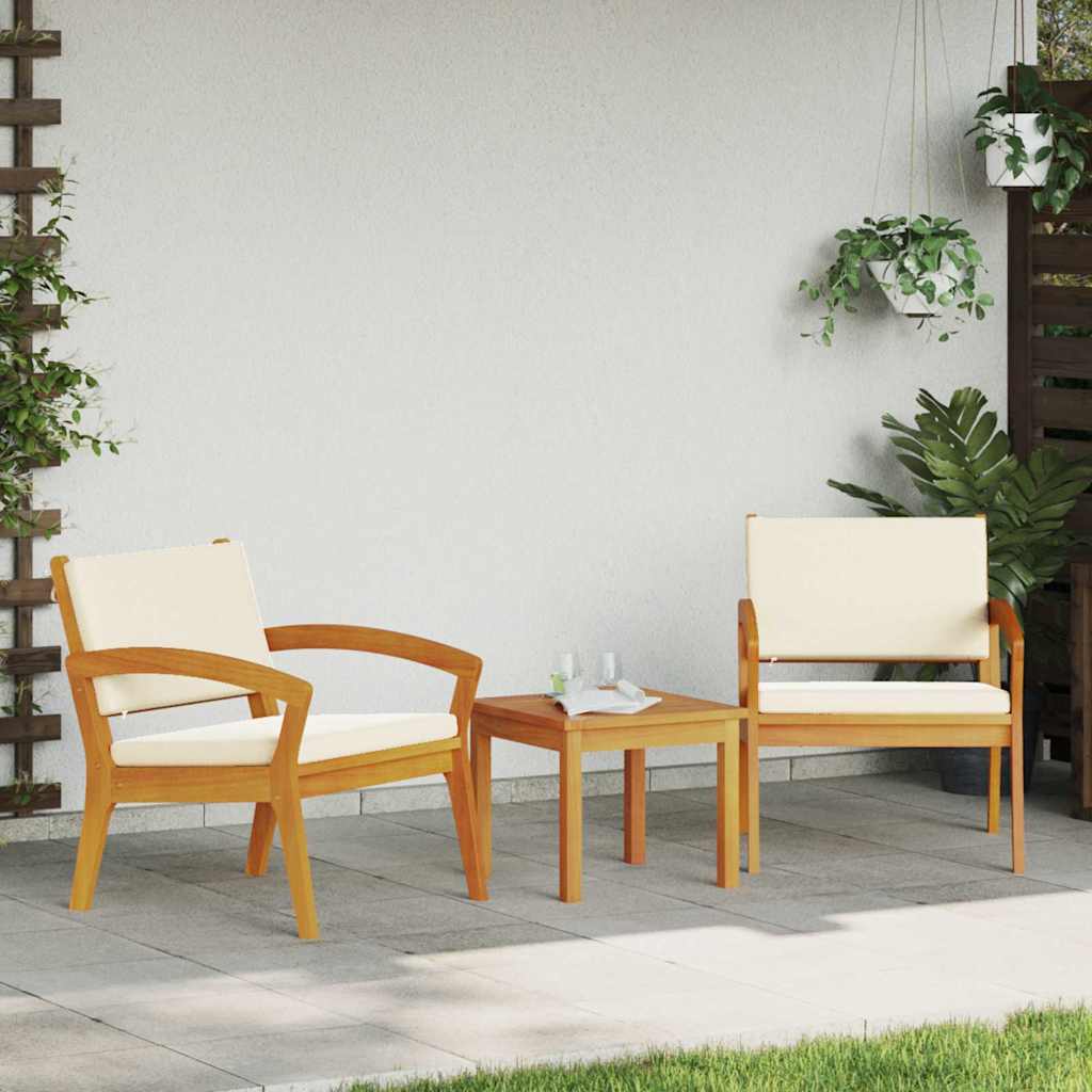 Bistrosett Brun 45 x 45 x 38cm Massivt akasietre