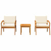 Bistrosett Brun 45 x 45 x 38cm Massivt akasietre