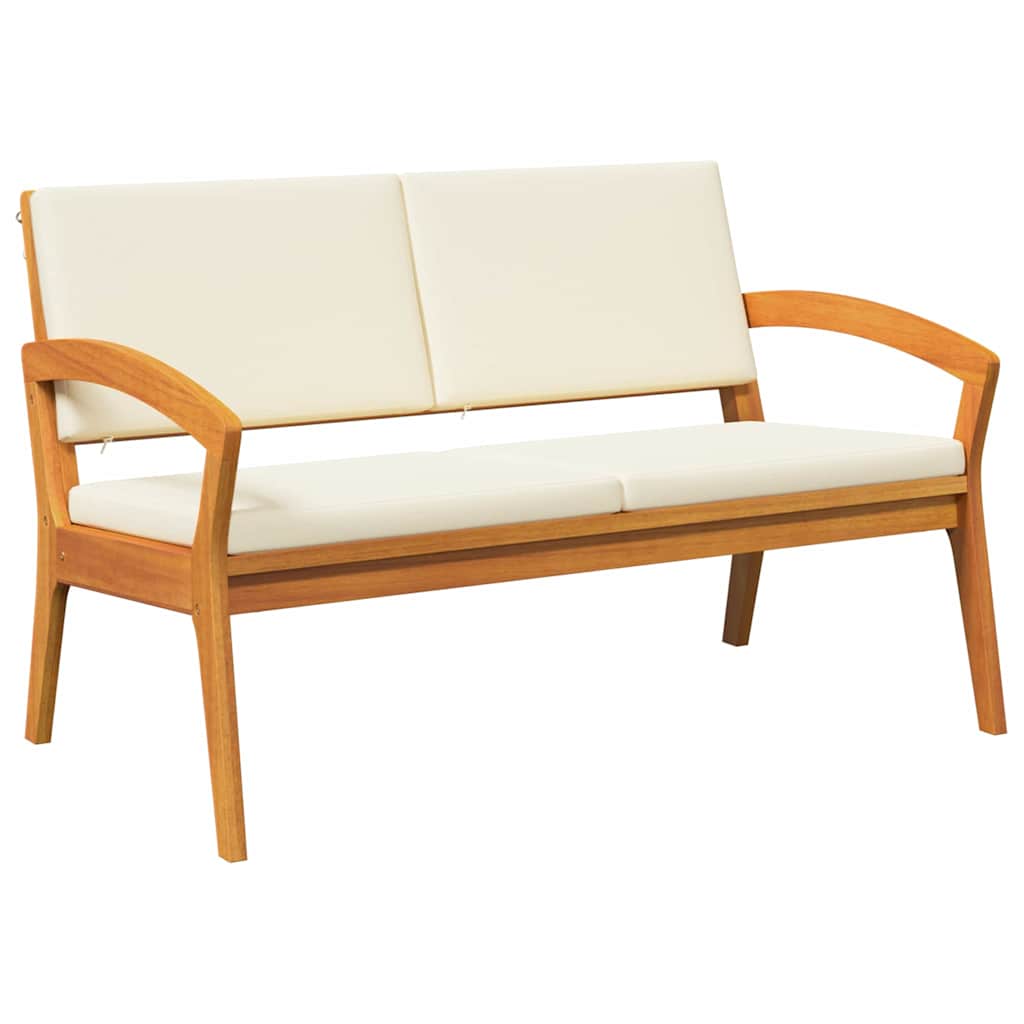 Bistrosett med pute 2 pcs Brun Massivt akasietre
