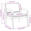 Hage Stol med pute 2 pcs Brun Massivt akasietre