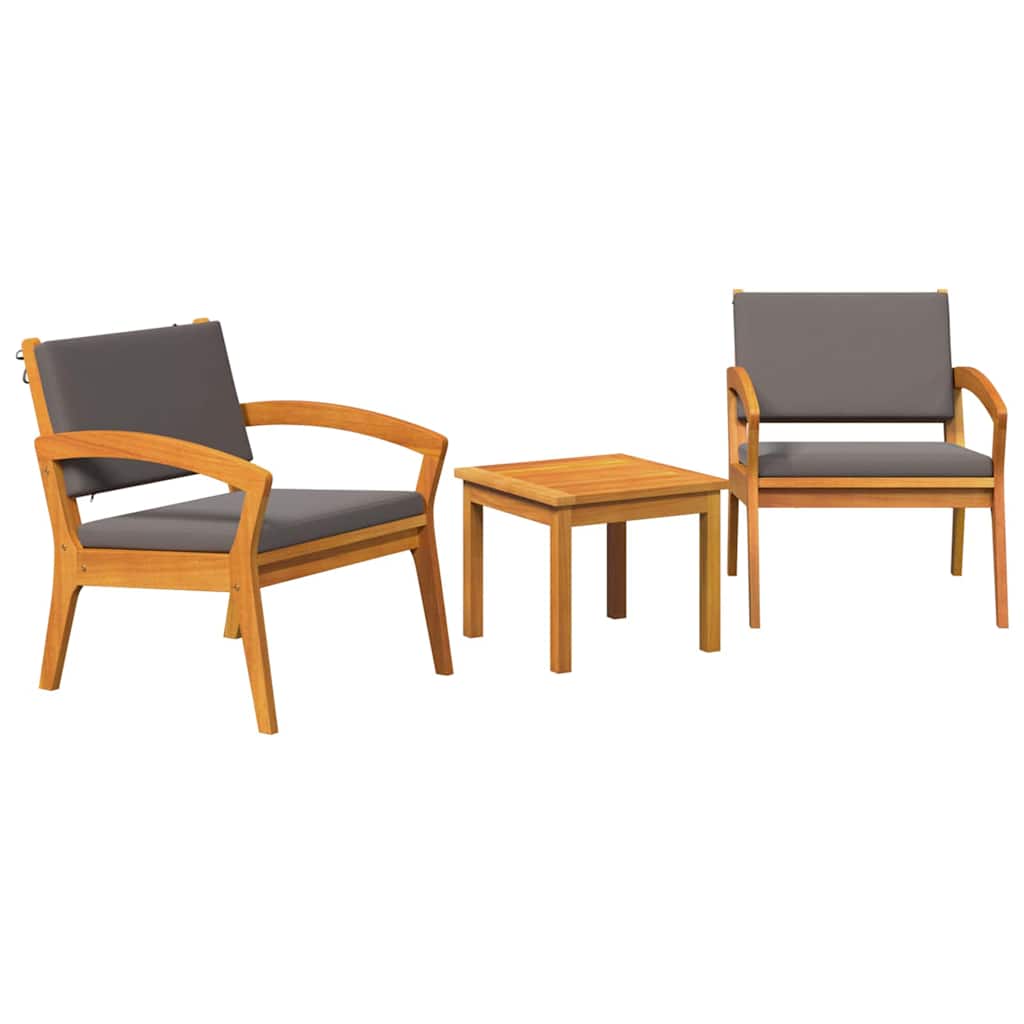 Bistrosett Brun 45 x 45 x 38cm Massivt akasietre