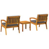 Bistrosett Brun 45 x 45 x 38cm Massivt akasietre