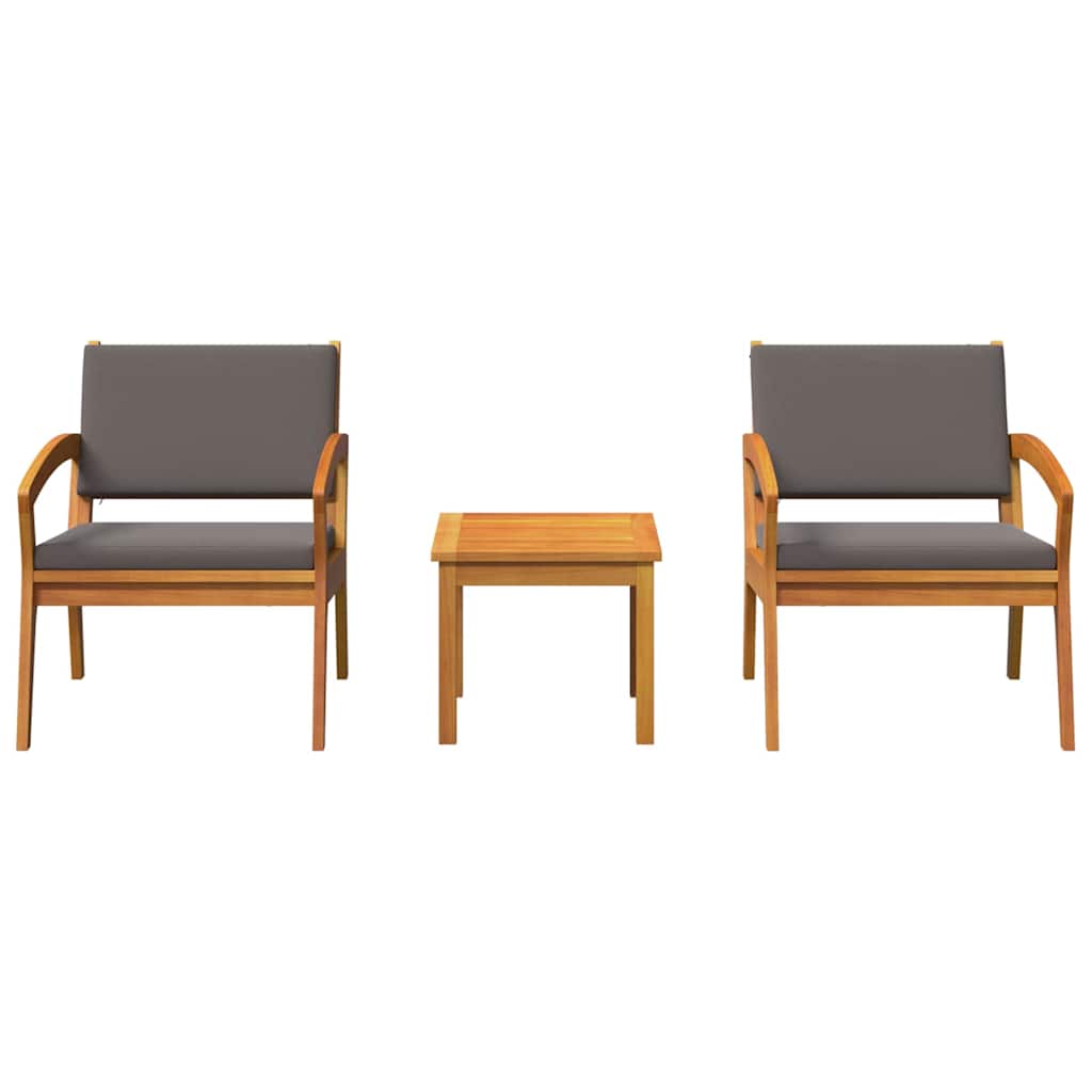 Bistrosett Brun 45 x 45 x 38cm Massivt akasietre
