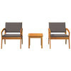 Bistrosett Brun 45 x 45 x 38cm Massivt akasietre
