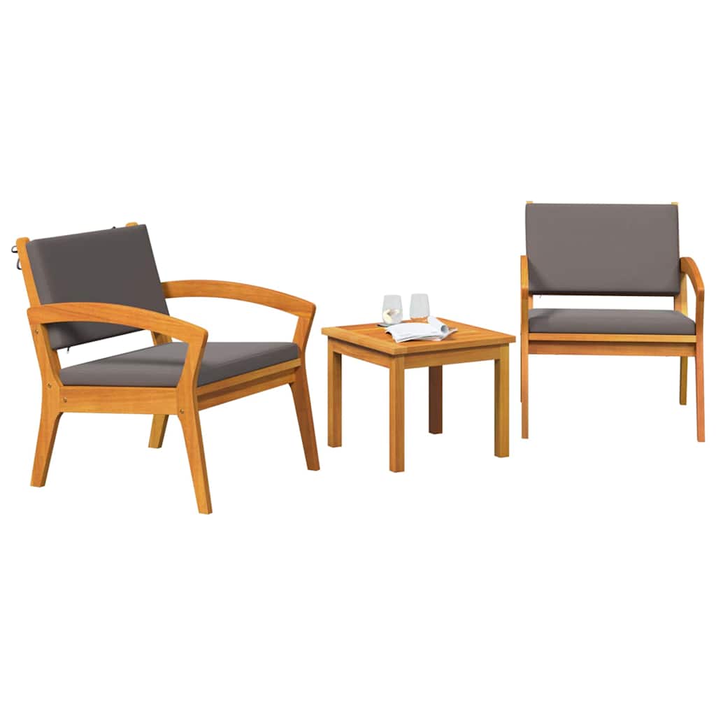 Bistrosett Brun 45 x 45 x 38cm Massivt akasietre