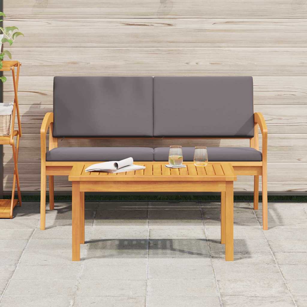 Bistrosett 2 pcs Brun Massivt akasietre