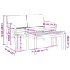 Bistrosett 2 pcs Brun Massivt akasietre