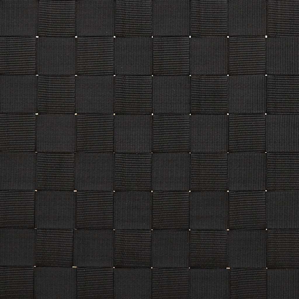 Solseng med svart vevd netting 55x200x30 cm bambus