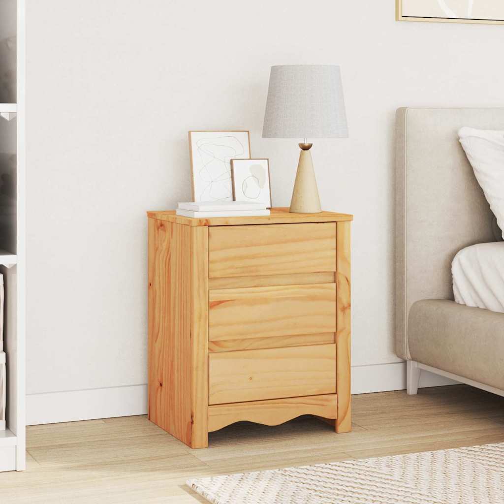 Kaffebord med skuff Drammen Eik 45 x 35 x 56 cm Massiv furu