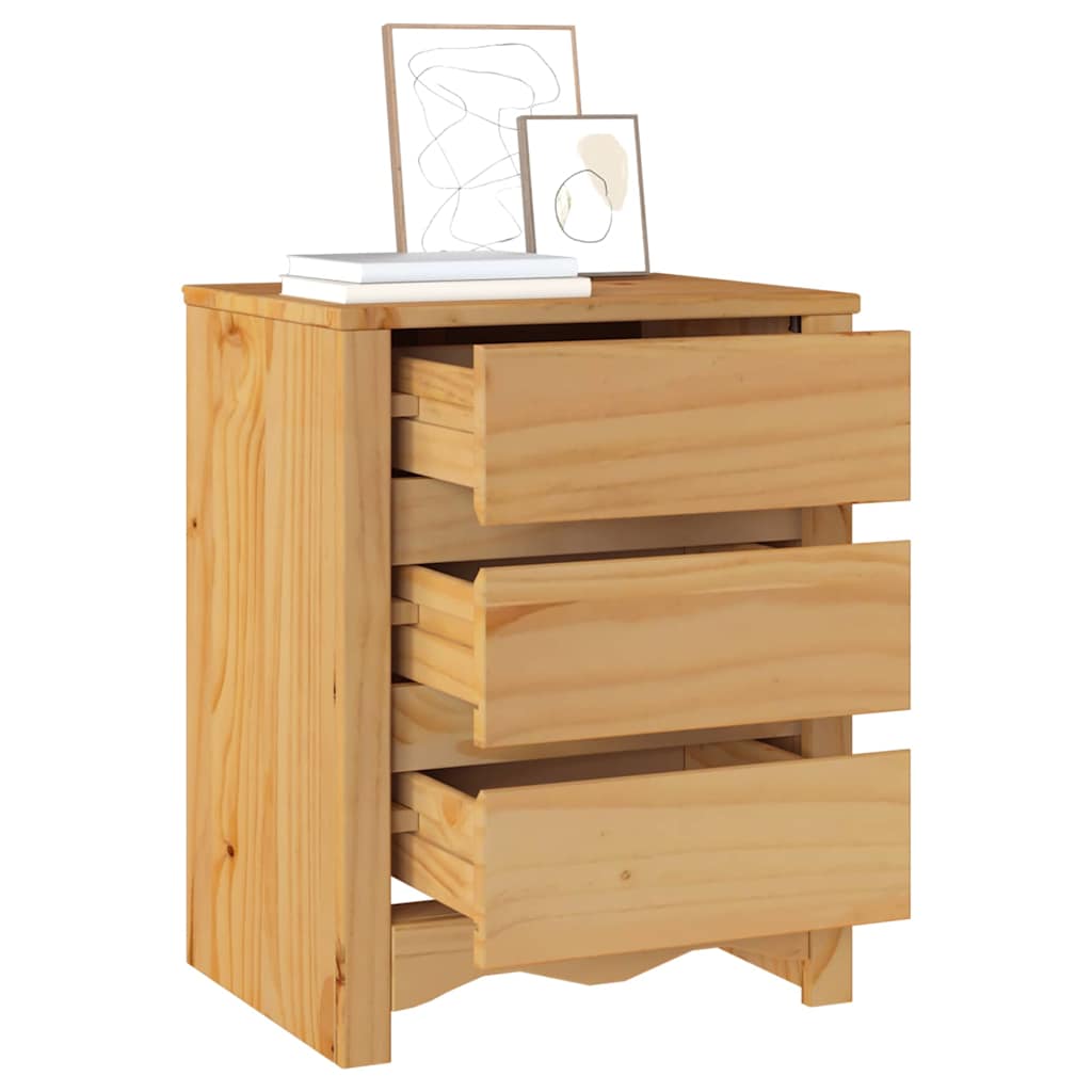 Kaffebord med skuff Drammen Eik 45 x 35 x 56 cm Massiv furu