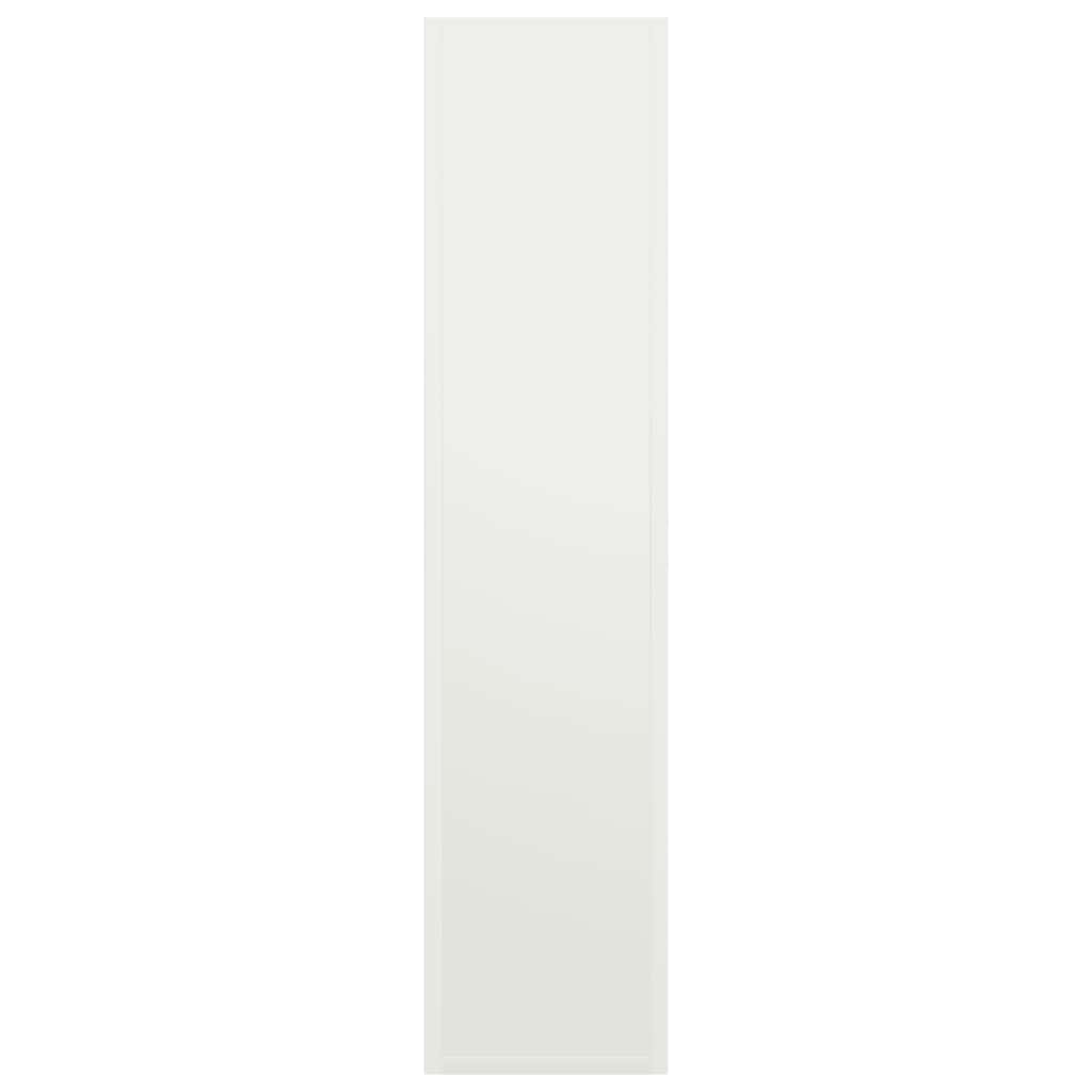 Vedstativ hvit 50x23x100 cm kaldvalset stål