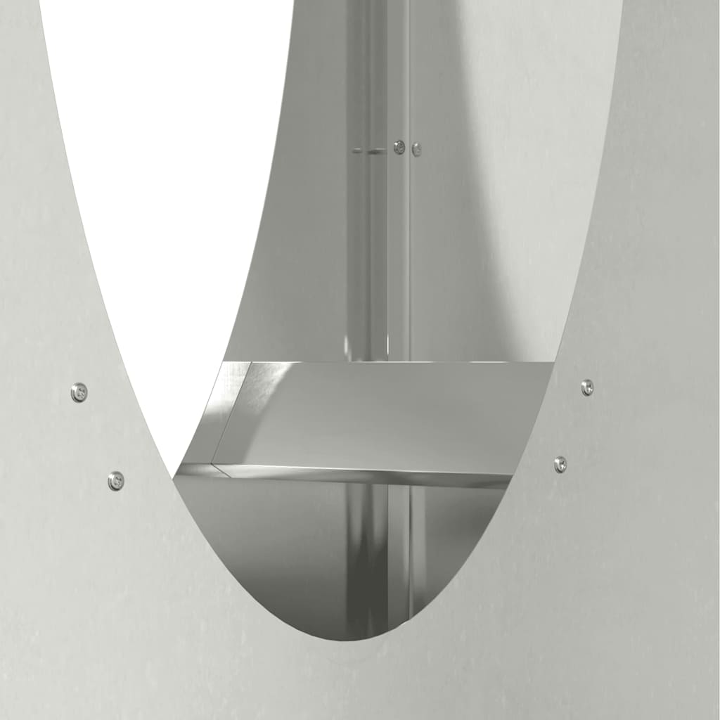 Vedstativ 50x23x100 cm rustfritt stål