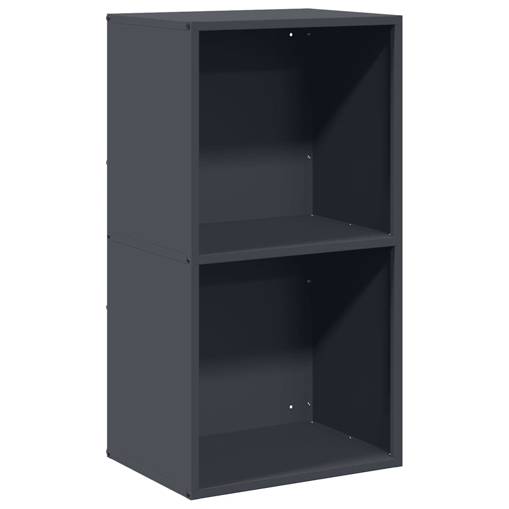 Vedstativ antrasitt 40x30x75 cm kaldvalset stål