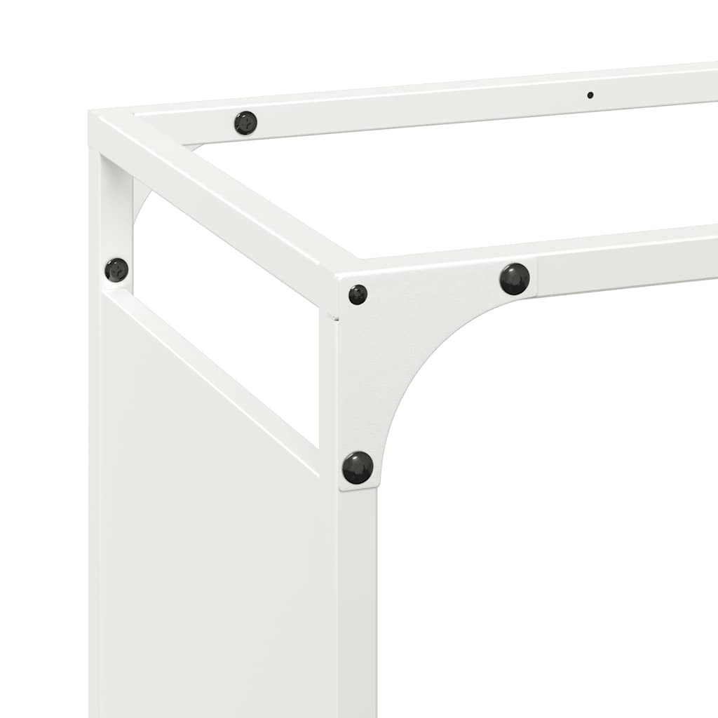 Vedstativ svart 44x28x65 cm kaldvalset stål