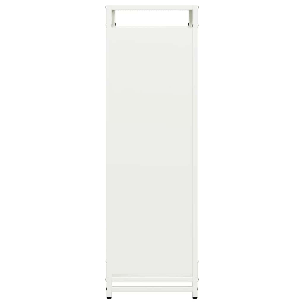 Vedstativ svart 60x28x90 cm kaldvalset stål