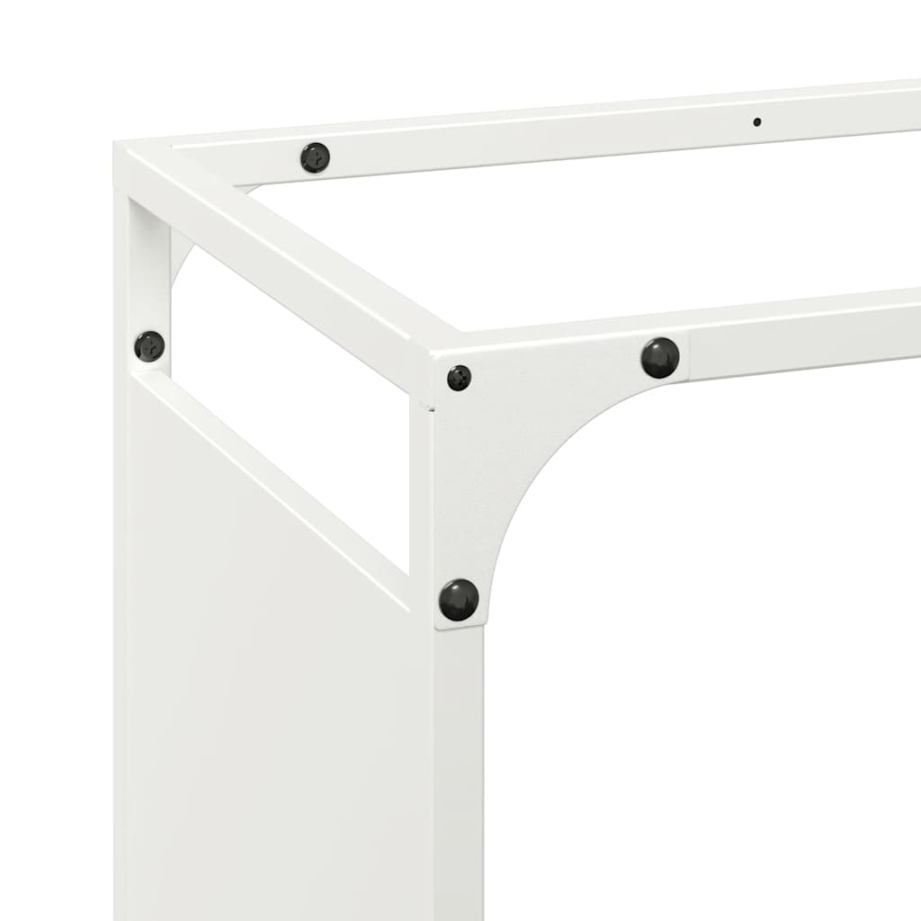 Vedstativ svart 90x28x90 cm kaldvalset stål