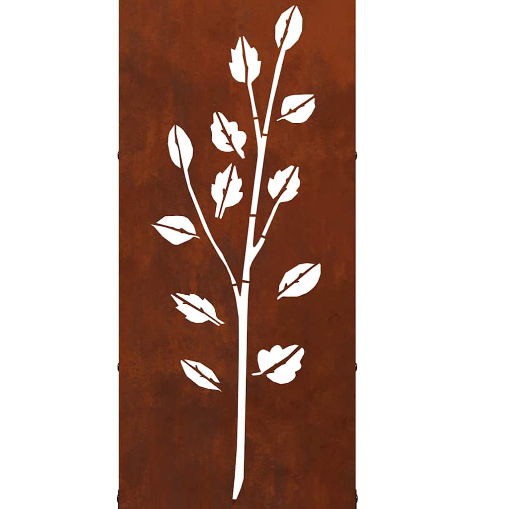 Vedstativ 40x30x80 cm oksidert stål vidaXL