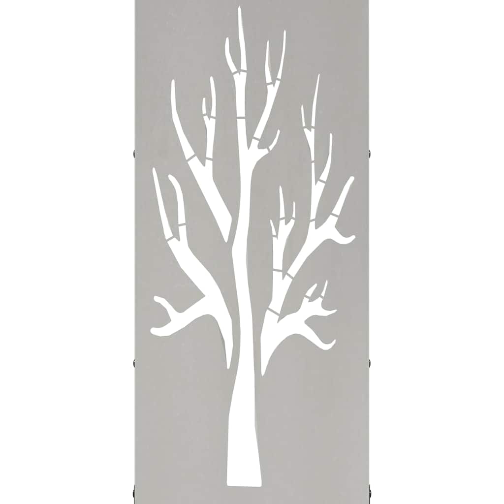 Vedstativ 40x30x80 cm rustfritt stål