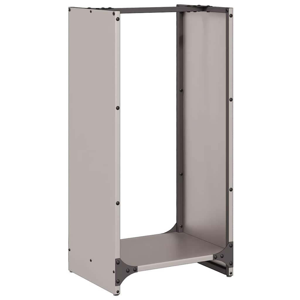 Vedstativ 40x30x80 cm oksidert stål