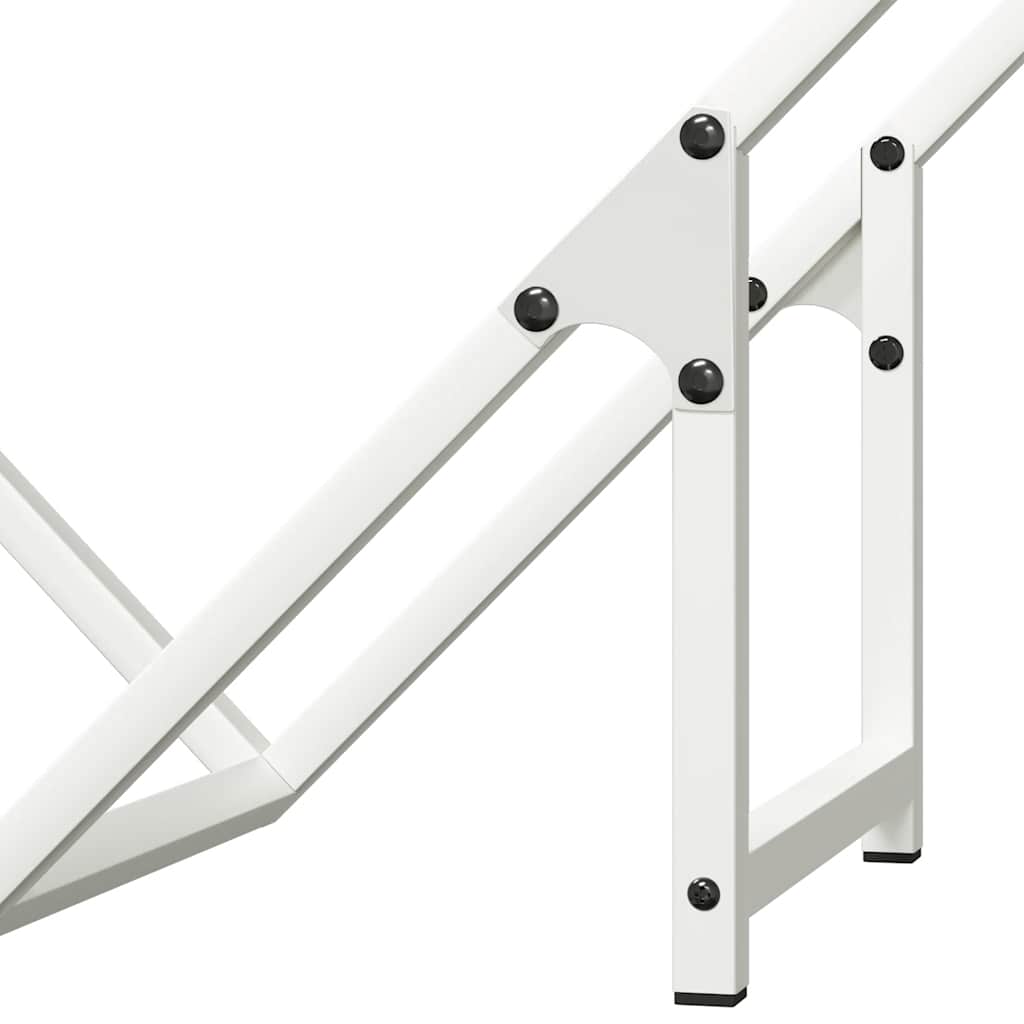 Vedstativ svart 60x25x60 cm kaldvalset stål