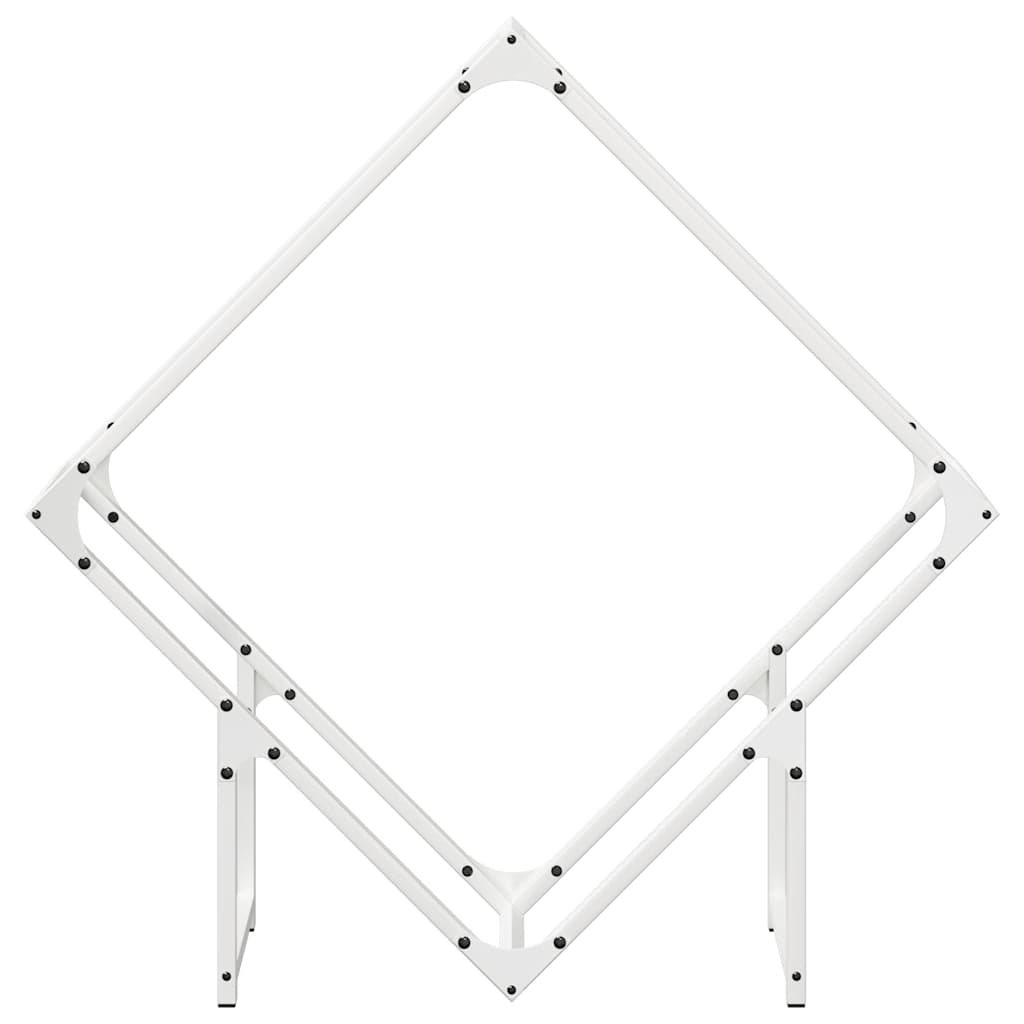 Vedstativ svart 80x25x80 cm kaldvalset stål