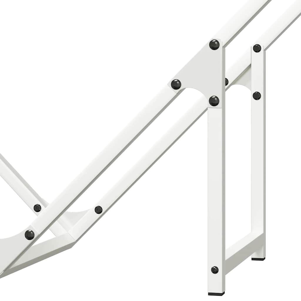 Vedstativ svart 80x25x80 cm kaldvalset stål