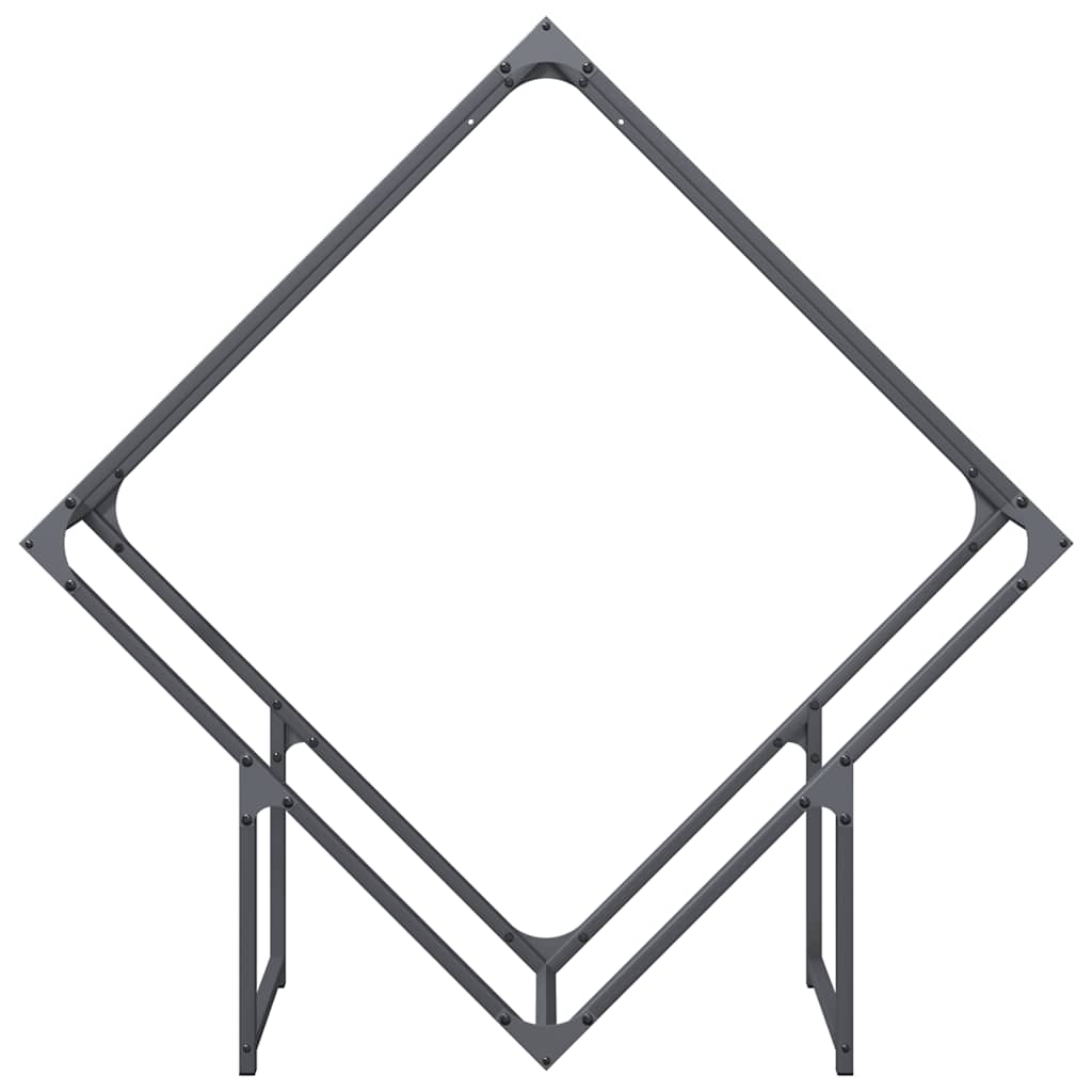 Vedstativ antrasitt 100x25x100 cm kaldvalset stål vidaXL