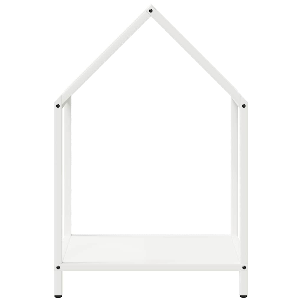 Vedstativ svart 40x25x60 cm kaldvalset stål