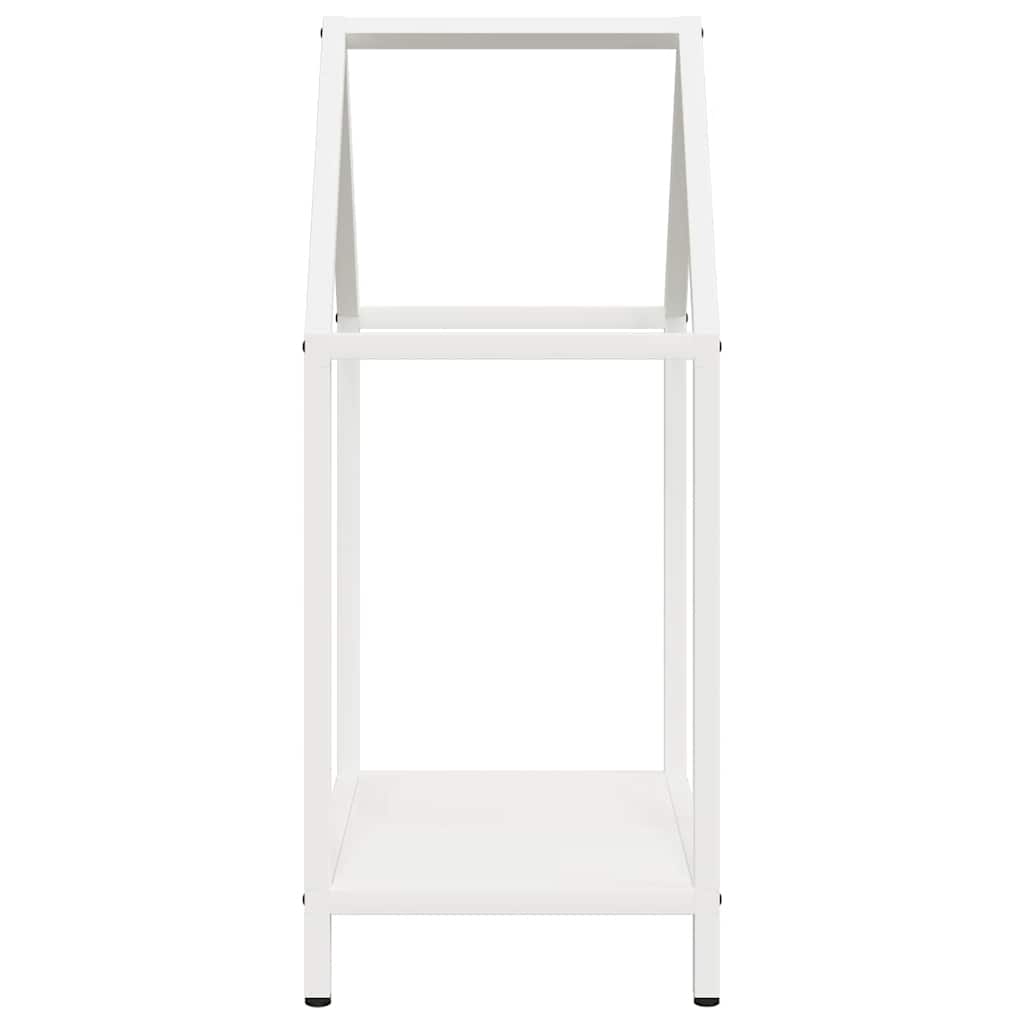 Vedstativ svart 40x25x60 cm kaldvalset stål