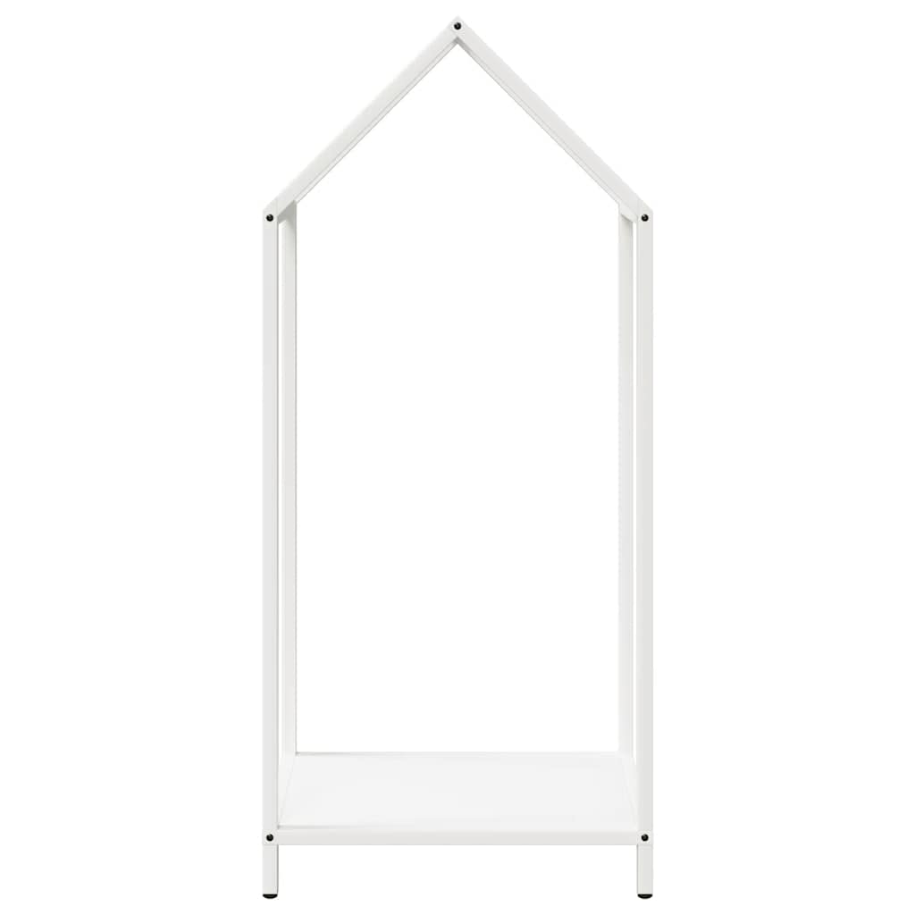 Vedstativ svart 40x25x90 cm kaldvalset stål
