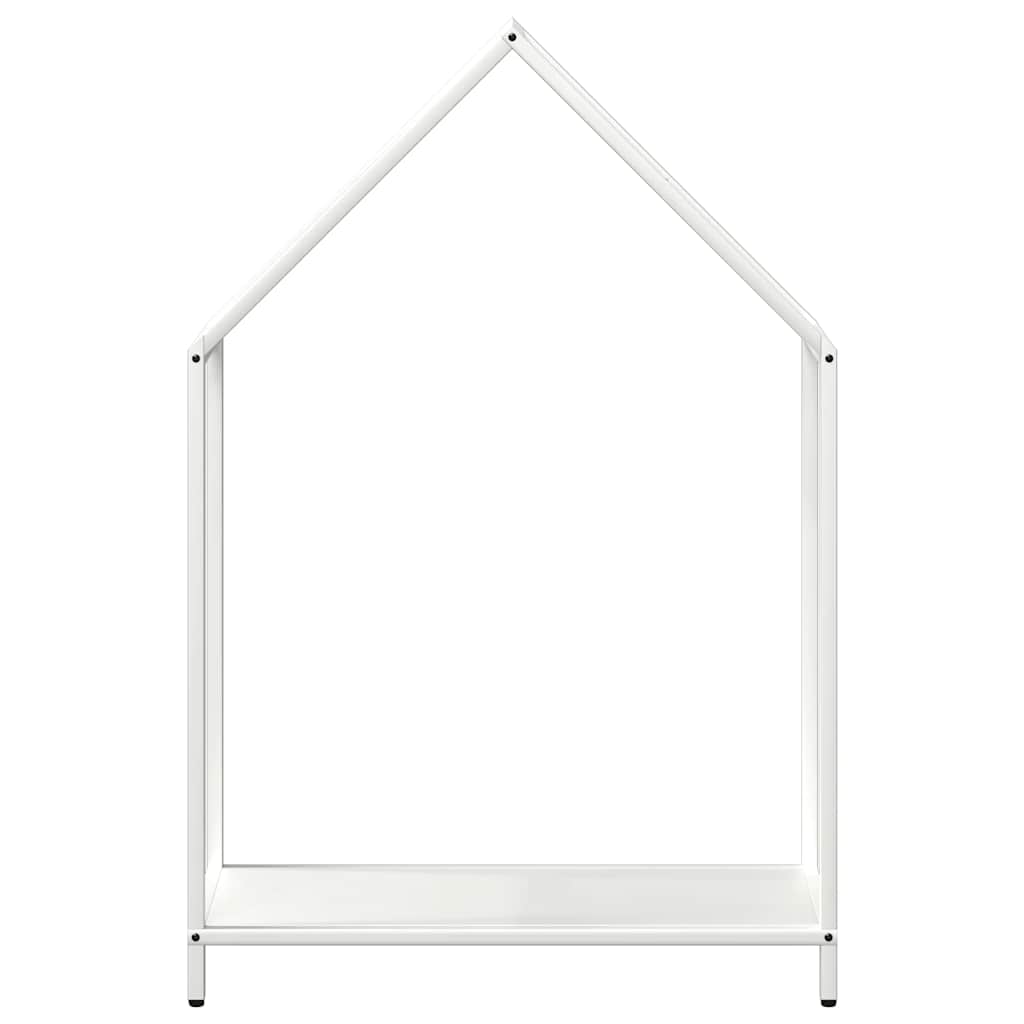 Vedstativ svart 60x25x90 cm kaldvalset stål