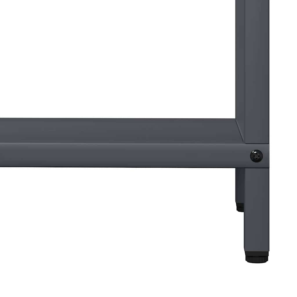 Vedstativ antrasitt 60x25x90 cm kaldvalset stål