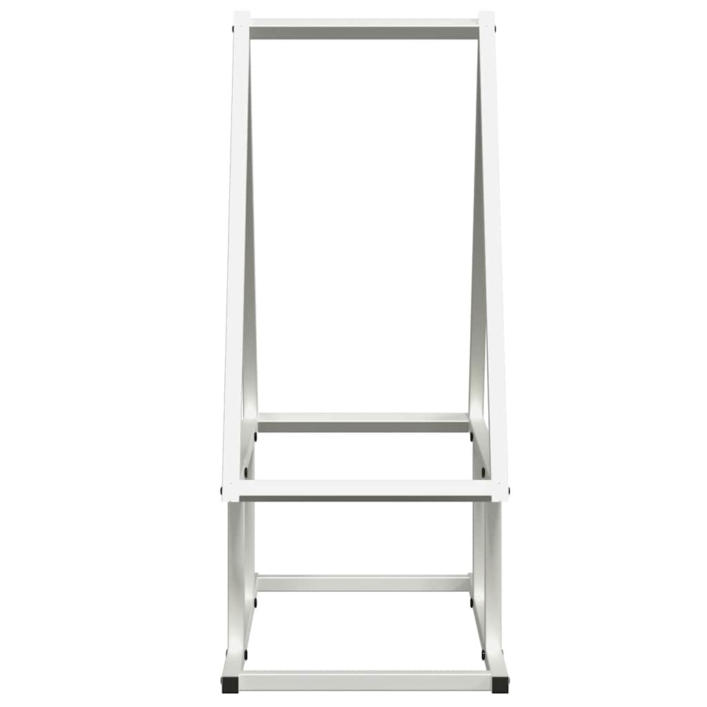 Vedstativ svart 50x25x60 cm kaldvalset stål