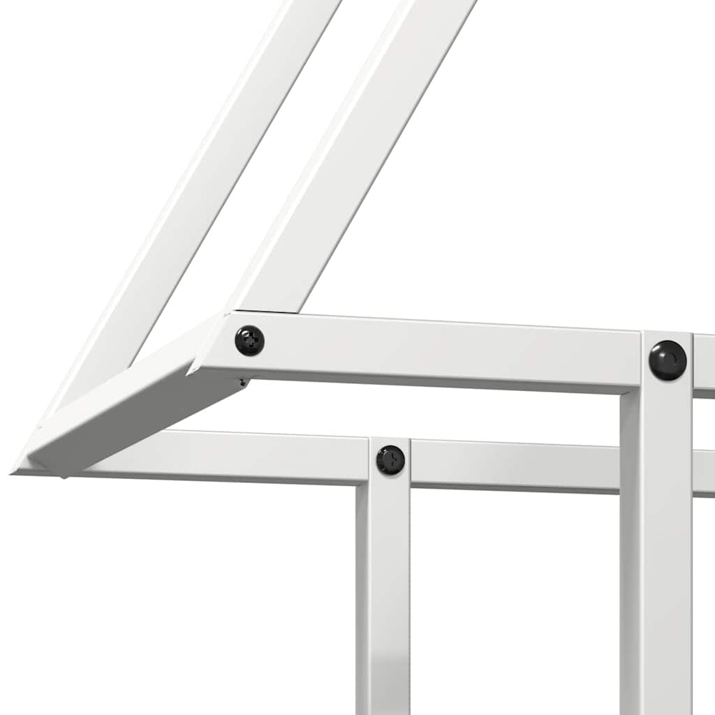 Vedstativ svart 50x25x60 cm kaldvalset stål