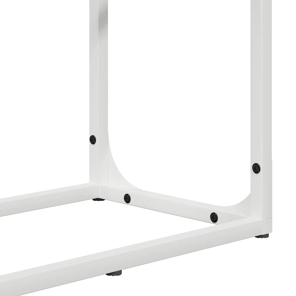 Vedstativ hvit 60x25x100 cm kaldvalset stål