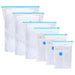 Oppbevaringsposer 5 pcs Transparent og blå 70 x 50 cm vidaXL