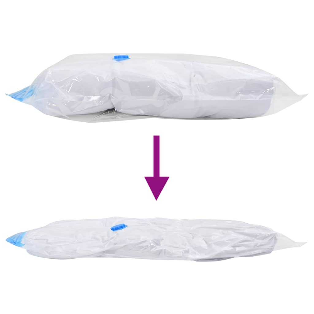 Oppbevaringsposer 50 pcs Transparent og blå 70 x 50 cm vidaXL