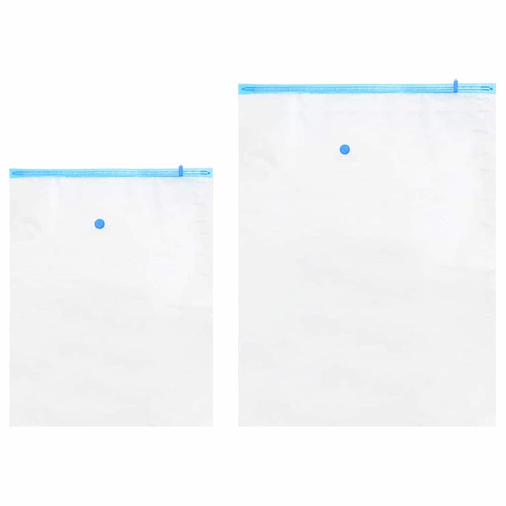 Oppbevaringsposer 5 pcs Transparent og blå 130 x 100 cm vidaXL