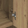 Veggskap med hylle artisan eik 80 x 33 x 80 cm Konstruert tre