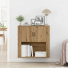 Veggskap med hylle artisan eik 80 x 33 x 80 cm Konstruert tre