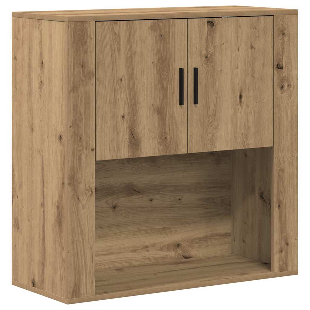 Veggskap med hylle artisan eik 80 x 33 x 80 cm Konstruert tre