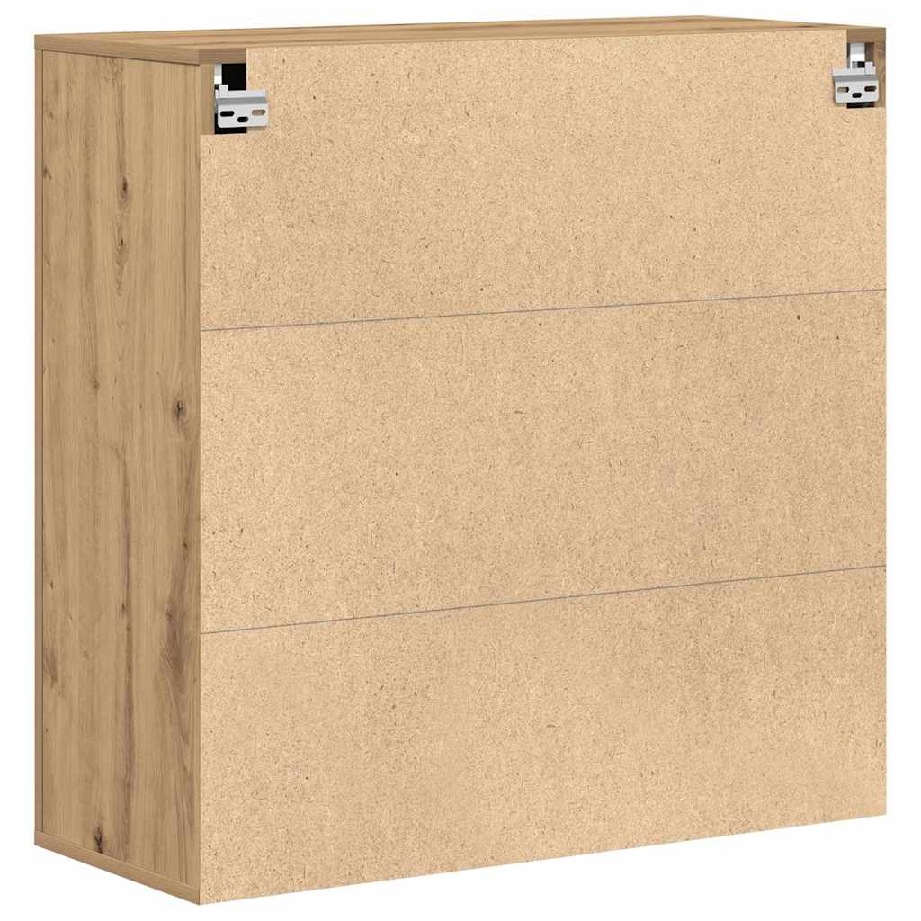 Veggskap med hylle artisan eik 80 x 33 x 80 cm Konstruert tre